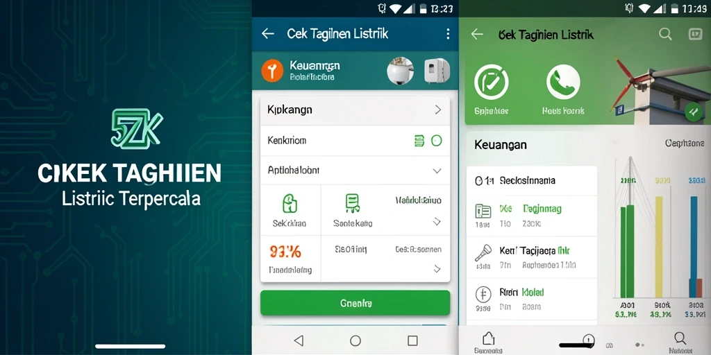 Tampilan antarmuka aplikasi 5ZK untuk cek tagihan listrik.
