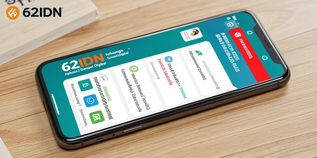 Antarmuka 62IDN yang sederhana dan fungsional untuk Dompet Digital.