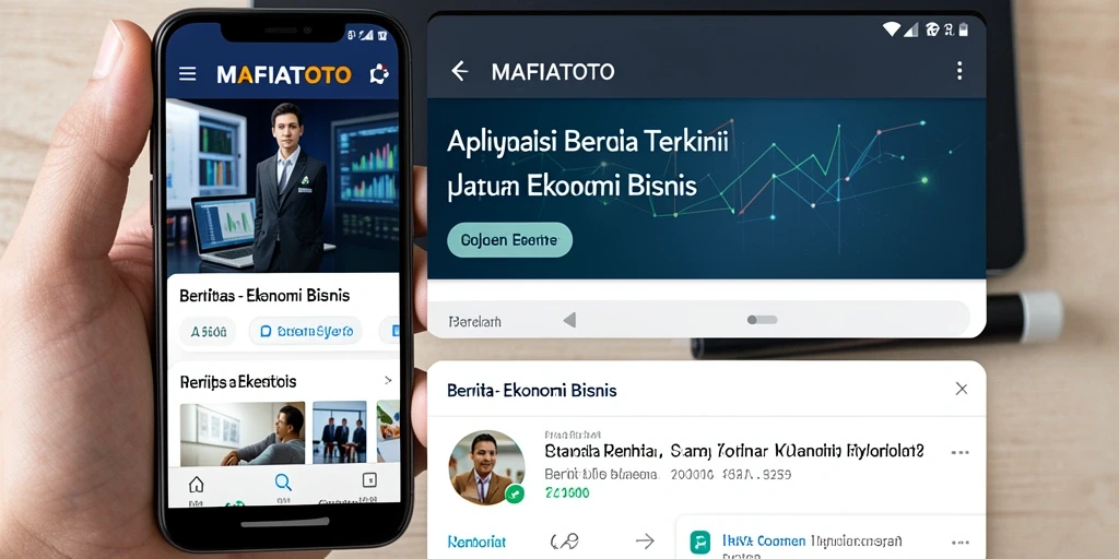 Antarmuka MAFIATOTO yang ramah pengguna dengan informasi ekonomi bisnis.