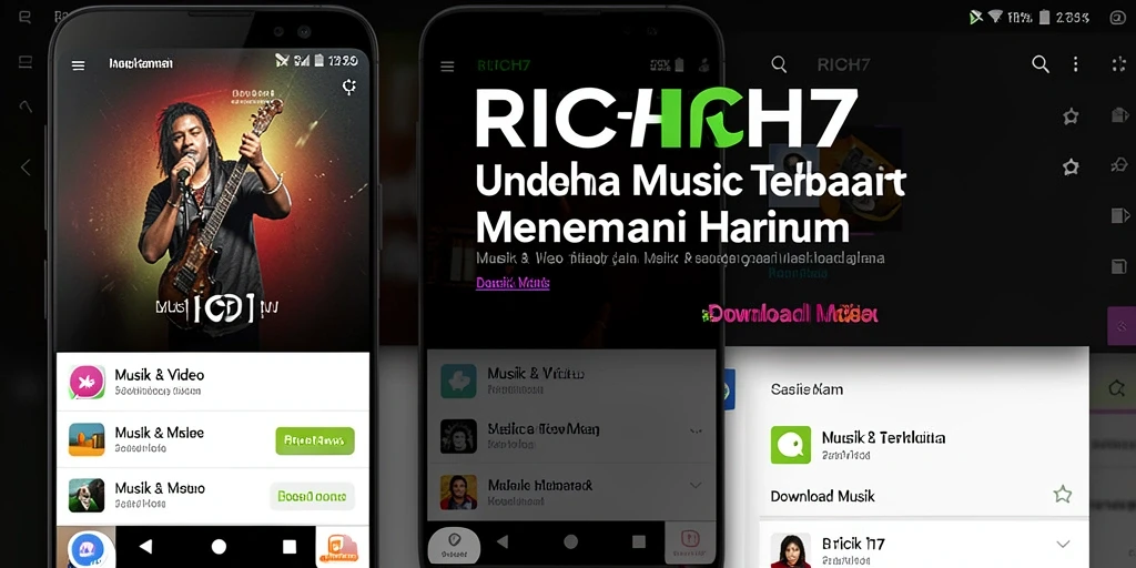 Tampilan antarmuka RICH7 yang modern dan user-friendly.
